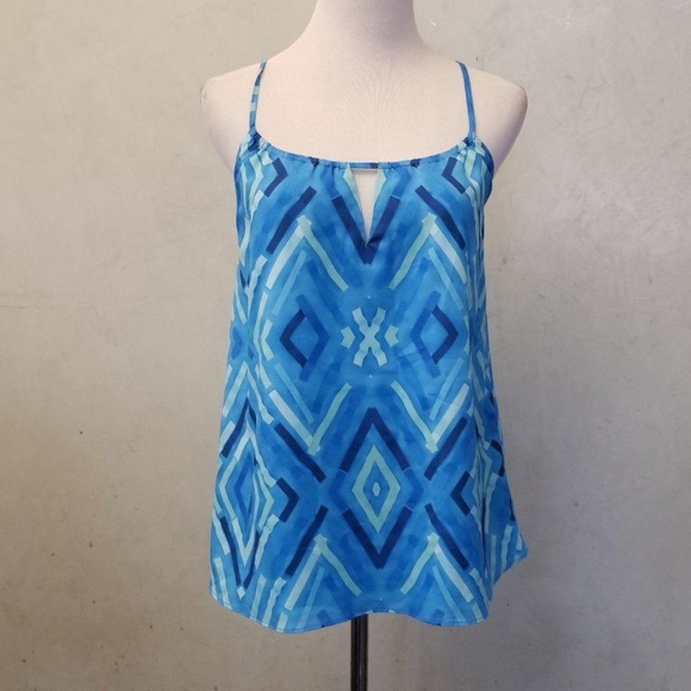 NWT Cuddy blue detailed tank top women's size XS(S21) - Picture 3 of 9